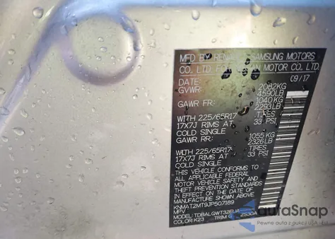 2018 Nissan Rogue Sv из США, поврежденный, VIN KNMAT2MT9JP507189